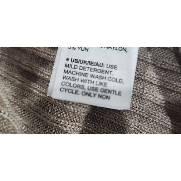 The Drop Sweater Pants Catalina Pull-On Rib Flare Beige NWOT Women's Large - Picture 9 of 10